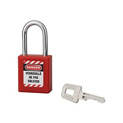 THIRARD Cadenas de Consignation 40 mm, Anse Acier 38 mm Ø 6 mm, Rouge - Publicité THIRARD Cadenas de Consignation 40 mm, Anse Acier 38 mm Ø 6 mm, Rouge - Publicité