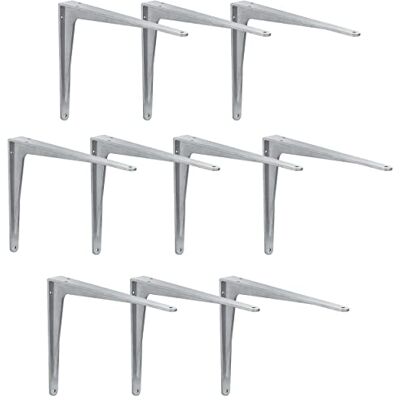 Gedotec Console pour charges lourdes Console d'étagère en aluminium SPARTA Profondeur : 340 mm 10 pièces Support pour charges lourdes en aluminium - Publicité Gedotec Console pour charges lourdes Console d'étagère en aluminium SPARTA Profondeur : 340 mm 10 pièces Support pour charges lourdes en aluminium - Publicité