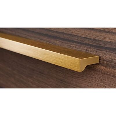 Gedotec Poignées de meuble en aluminium 1 pièce Poignées de porte pour armoires laiton brossé avec matériel de fixation ANGLE 0077 LA : 64 mm - Publicité Gedotec Poignées de meuble en aluminium 1 pièce Poignées de porte pour armoires laiton brossé avec matériel de fixation ANGLE 0077 LA : 64 mm - Publicité
