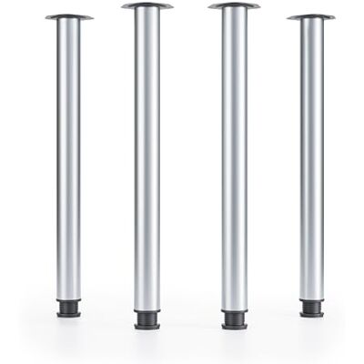 ATM Lot de 4 pieds de table réglables en hauteur En métal argenté Diamètre : 60 mm Hauteur : 710 mm Charge maximale : 75 kg par pied Pieds de bureau en acier Pieds de meubles réglables - Publicité ATM Lot de 4 pieds de table réglables en hauteur En métal argenté Diamètre : 60 mm Hauteur : 710 mm Charge maximale : 75 kg par pied Pieds de bureau en acier Pieds de meubles réglables - Publicité