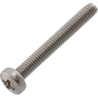 AERZETIX C59742 Lot de 10 Vis à métaux à tête cylindrique M2.5x20 mm à empreinte PH1 boulon d'assemblage DIN 7985 en acier inoxydable A2 couleur argent - Publicité AERZETIX C59742 Lot de 10 Vis à métaux à tête cylindrique M2.5x20 mm à empreinte PH1 boulon d'assemblage DIN 7985 en acier inoxydable A2 couleur argent - Publicité