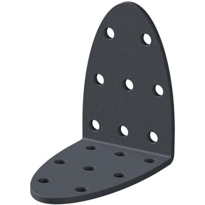 Alberts 841072 Equerre de plaque perforée Ovado gris graphite plastifié 60 x 60 x 40 mm kit de 12 - Publicité Alberts 841072 Equerre de plaque perforée Ovado gris graphite plastifié 60 x 60 x 40 mm kit de 12 - Publicité