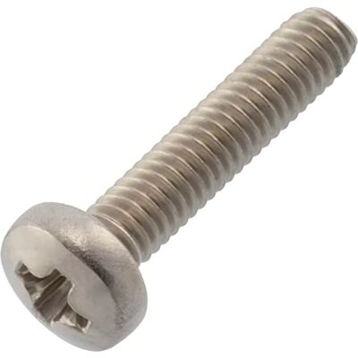 AERZETIX C59740 Lot de 20 Vis à métaux à tête cylindrique M2.5x12 mm à empreinte PH1 boulon d'assemblage DIN 7985 en acier inoxydable A2 couleur argent - Publicité AERZETIX C59740 Lot de 20 Vis à métaux à tête cylindrique M2.5x12 mm à empreinte PH1 boulon d'assemblage DIN 7985 en acier inoxydable A2 couleur argent - Publicité