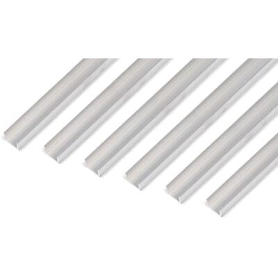 Alberts GAH- 499792 492519 Lot de 6 profilés en U en aluminium naturel 1000 x 15 x 10 mm - Publicité Alberts GAH- 499792 492519 Lot de 6 profilés en U en aluminium naturel 1000 x 15 x 10 mm - Publicité