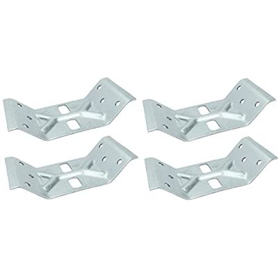 AERZETIX C50342 Lot de 4 Support d'angle intérieur pour pied de table Plaques d'assemblage équerres renforcées 148x75x2mm en acier zingué Ferrure fixation en métal nervuré - Publicité AERZETIX C50342 Lot de 4 Support d'angle intérieur pour pied de table Plaques d'assemblage équerres renforcées 148x75x2mm en acier zingué Ferrure fixation en métal nervuré - Publicité
