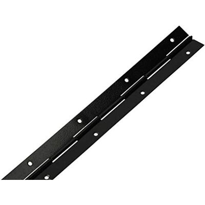 Hinge noir pour piano continu - 400 x 31 mm - 2 trous - Pour surface - 1 pièce - Publicité Hinge noir pour piano continu - 400 x 31 mm - 2 trous - Pour surface - 1 pièce - Publicité