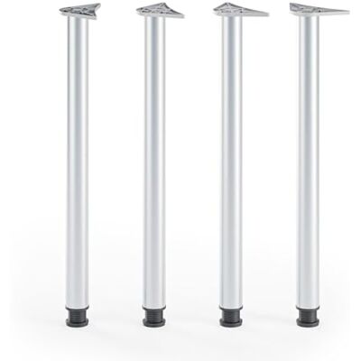 ATM Lot de 4 Pieds de Table 110cm Pieds de Bar Réglables en Hauteur Métal Pieds de Meubles Ø 60mm pour Comptoir Mange-Debout Table de Bistrot Support Rond Chrome Mat/Argent - Publicité ATM Lot de 4 Pieds de Table 110cm Pieds de Bar Réglables en Hauteur Métal Pieds de Meubles Ø 60mm pour Comptoir Mange-Debout Table de Bistrot Support Rond Chrome Mat/Argent - Publicité