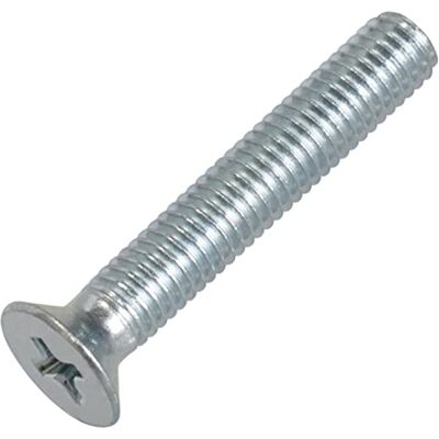 AERZETIX C58373 Lot de 20 Vis à tête fraisées M5x30 mm à empreinte PH à filetage métrique standard pour boulon d'assemblage DIN 965 en acier zingué couleur argent - Publicité AERZETIX C58373 Lot de 20 Vis à tête fraisées M5x30 mm à empreinte PH à filetage métrique standard pour boulon d'assemblage DIN 965 en acier zingué couleur argent - Publicité