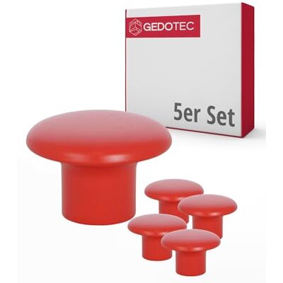 Gedotec Lot de 5 boutons de meuble pour chambre d'enfant Diamètre : 32 mm Couleur : rouge Poignées de meubles en plastique Coloré Boutons d'armoire colorés Boutons de meubles pour enfants - Publicité Gedotec Lot de 5 boutons de meuble pour chambre d'enfant Diamètre : 32 mm Couleur : rouge Poignées de meubles en plastique Coloré Boutons d'armoire colorés Boutons de meubles pour enfants - Publicité