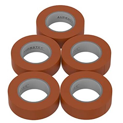 AUPROTEC 5 rouleaux VDE Ruban Isolant Électrique Bande Isolatrice PVC 15mm x 10 DIN EN 60454-3-1 couleur: marron - Publicité AUPROTEC 5 rouleaux VDE Ruban Isolant Électrique Bande Isolatrice PVC 15mm x 10 DIN EN 60454-3-1 couleur: marron - Publicité