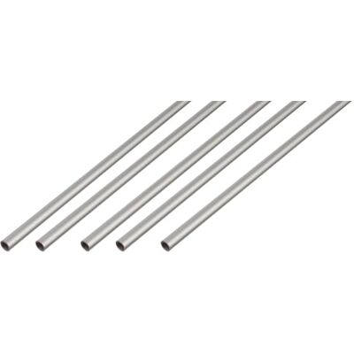 Alberts Lot de 5 tubes ronds Aluminium anodisé argenté 1000 x 20 x 1 mm - Publicité Alberts Lot de 5 tubes ronds Aluminium anodisé argenté 1000 x 20 x 1 mm - Publicité