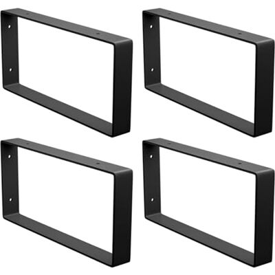 Amig Lot de 4 Équerres Rectangulaires pour Étagères Industrielles 126 x 261 x 30 mm Acier Noir Mat Support Murale pour Étagère Design Fonctionnel et Résistant Idéal pour Étagères Murales - Publicité Amig Lot de 4 Équerres Rectangulaires pour Étagères Industrielles 126 x 261 x 30 mm Acier Noir Mat Support Murale pour Étagère Design Fonctionnel et Résistant Idéal pour Étagères Murales - Publicité
