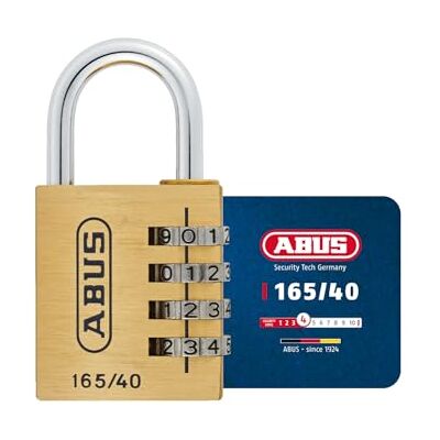 ABUS Cadenas à combinaison 165/40 Cadenas en laiton avec code à combinaison réglable individuellement Cadenas pour valises / casiers de sécurité 4 - Publicité ABUS Cadenas à combinaison 165/40 Cadenas en laiton avec code à combinaison réglable individuellement Cadenas pour valises / casiers de sécurité 4 - Publicité