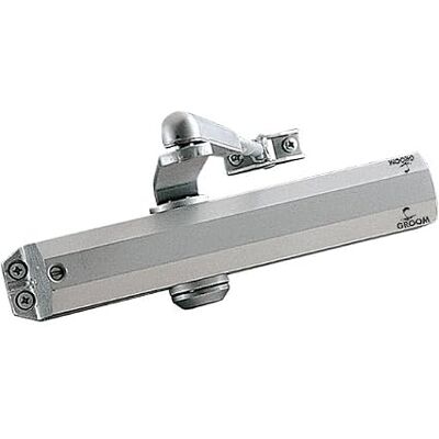 GROOM GR010 Ferme-porte - Force réglable 2-5 - Argent - Publicité GROOM GR010 Ferme-porte - Force réglable 2-5 - Argent - Publicité