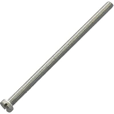 AERZETIX C60195 Lot de 10 Vis à métaux à tête cylindrique M5x90 mm à empreinte fendue S boulon d'assemblage DIN 84 dureté 4.8 en acier zingué couleur argent - Publicité AERZETIX C60195 Lot de 10 Vis à métaux à tête cylindrique M5x90 mm à empreinte fendue S boulon d'assemblage DIN 84 dureté 4.8 en acier zingué couleur argent - Publicité