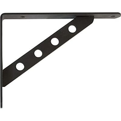 Amig Équerre d'étagère Murale Console pour étagère Support étagère en Acier Coleur: Noir Dimensions: 300 x 240 Poids Max.: 260 kg - Publicité Amig Équerre d'étagère Murale Console pour étagère Support étagère en Acier Coleur: Noir Dimensions: 300 x 240 Poids Max.: 260 kg - Publicité