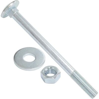 AERZETIX Ensemble de 5 boulons carrossiers M12x150mm / rondelles et écrous M12 / en acier zingué/pour fixation et assemblage - Publicité AERZETIX Ensemble de 5 boulons carrossiers M12x150mm / rondelles et écrous M12 / en acier zingué/pour fixation et assemblage - Publicité