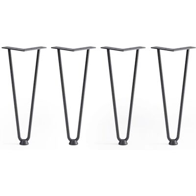 ATM ® Hairpin Lot de 4 pieds de table en métal Noir Hauteur 30 cm Avec pieds en caoutchouc et vis de montage Pour meubles Pieds de meubles - Publicité ATM ® Hairpin Lot de 4 pieds de table en métal Noir Hauteur 30 cm Avec pieds en caoutchouc et vis de montage Pour meubles Pieds de meubles - Publicité