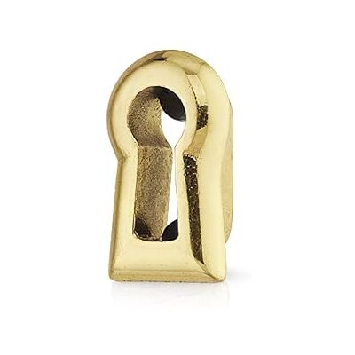 Gedotec Embout pour clés en laiton antique, fixation à lamelles, H7415, poli, rosette pour clés à encastrer, 1 pièce, plaque pour portes d'armoires et de meubles - Publicité Gedotec Embout pour clés en laiton antique, fixation à lamelles, H7415, poli, rosette pour clés à encastrer, 1 pièce, plaque pour portes d'armoires et de meubles - Publicité