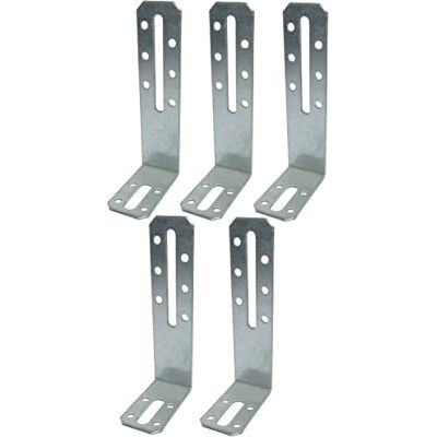 AERZETIX C58919 Lot de 5 Équerres d'assemblage réglables 120x55x30x2 mm à coins biseautés trous de montage 10+2 pour cloisons en plaques de plâtre plan de travail en acier zingué Z275 - Publicité AERZETIX C58919 Lot de 5 Équerres d'assemblage réglables 120x55x30x2 mm à coins biseautés trous de montage 10+2 pour cloisons en plaques de plâtre plan de travail en acier zingué Z275 - Publicité