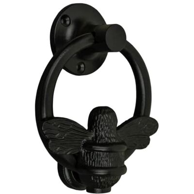 Brass bee Black Bee Heurtoir de porte d'entrée Anneau en massif poli Heurtoirs noirs avec plaque de gâche UPVC Meubles de porte d'entrée Bumblebee avec un design unique - Publicité Brass bee Black Bee Heurtoir de porte d'entrée Anneau en massif poli Heurtoirs noirs avec plaque de gâche UPVC Meubles de porte d'entrée Bumblebee avec un design unique - Publicité