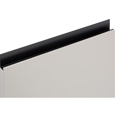 Gedotec Poignées de meubles en aluminium Noir mat 1 poignée de porte pour armoires à presser sur les bords des meubles JEY 0127 Longueur : 597 mm Poignées pour armoires de cuisine - Publicité Gedotec Poignées de meubles en aluminium Noir mat 1 poignée de porte pour armoires à presser sur les bords des meubles JEY 0127 Longueur : 597 mm Poignées pour armoires de cuisine - Publicité