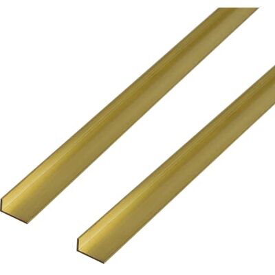 Alberts 497569 Lot de 2 profilés d'angle en laiton 1000 x 20 x 15 mm - Publicité Alberts 497569 Lot de 2 profilés d'angle en laiton 1000 x 20 x 15 mm - Publicité