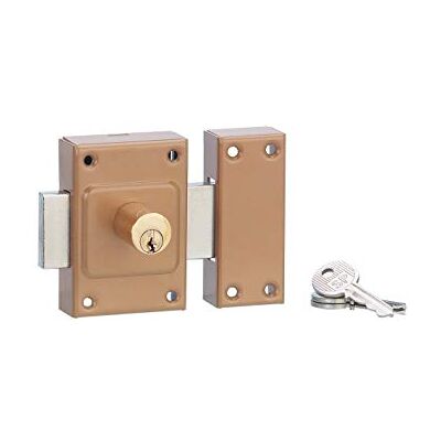 THIRARD Serrurerie de Picardie 00811020 Verrou de porte SP 1020 à double cylindre à goupilles 40 mm époxy bronze 3 clés - Publicité THIRARD Serrurerie de Picardie 00811020 Verrou de porte SP 1020 à double cylindre à goupilles 40 mm époxy bronze 3 clés - Publicité