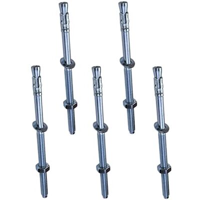 AERZETIX Boulon Vis d'Ancrage Filetage Long, Goujon à Expansion M10x180mm en Acier Zingué pour Béton, Pierre 5x Pièces - Publicité AERZETIX Boulon Vis d'Ancrage Filetage Long, Goujon à Expansion M10x180mm en Acier Zingué pour Béton, Pierre 5x Pièces - Publicité
