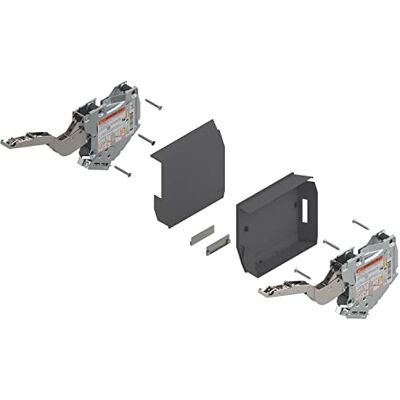 Blum Aventos HK S Tip-On 960-2115 Charnière rabattable avec ferrure pivotante Gris foncé - Publicité Blum Aventos HK S Tip-On 960-2115 Charnière rabattable avec ferrure pivotante Gris foncé - Publicité