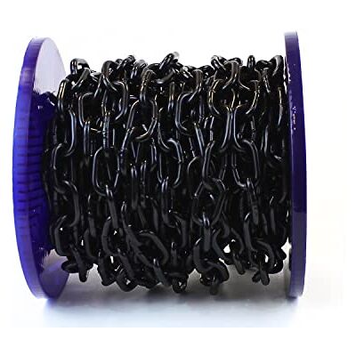 Ali's DIY JBP Chaîne en acier robuste plaqué noir de jais 3 mm – 1 mètre de longueur de coupe personnalisée - Publicité Ali's DIY JBP Chaîne en acier robuste plaqué noir de jais 3 mm – 1 mètre de longueur de coupe personnalisée - Publicité