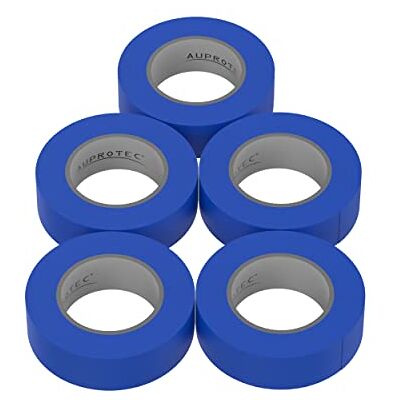 AUPROTEC 5 rouleaux VDE Ruban Isolant Électrique Bande Isolatrice PVC 15mm x 10 DIN EN 60454-3-1 couleur: bleu - Publicité AUPROTEC 5 rouleaux VDE Ruban Isolant Électrique Bande Isolatrice PVC 15mm x 10 DIN EN 60454-3-1 couleur: bleu - Publicité