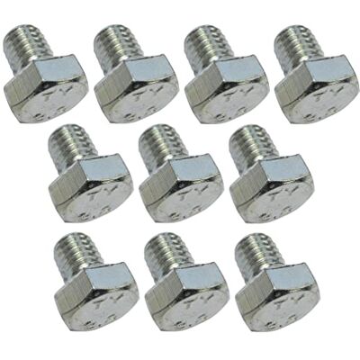 AERZETIX C47316 Lot de 10 pièce Boulons M8x10 à tête Hexagonale Ø8x10mm DIN 933 Classe 8.8 en Acier Zingué Bricolage Outillage d'assemblage/Quincaillerie - Publicité AERZETIX C47316 Lot de 10 pièce Boulons M8x10 à tête Hexagonale Ø8x10mm DIN 933 Classe 8.8 en Acier Zingué Bricolage Outillage d'assemblage/Quincaillerie - Publicité