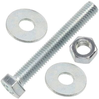 AERZETIX Kit ensemble de 25 boulons M5x35 mm à tête hexagonale + 50 rondelles larges M5x15 mm + 25 écrous hexagonaux M5 pour bricolage et fixation légère en acier - Publicité AERZETIX Kit ensemble de 25 boulons M5x35 mm à tête hexagonale + 50 rondelles larges M5x15 mm + 25 écrous hexagonaux M5 pour bricolage et fixation légère en acier - Publicité