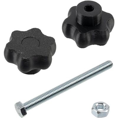 AERZETIX Kit de 12 boutons molettes poignées de serrage M6 en forme d'étoile en plastique noir + 6 vis M6x70 mm à 6 pans et 6 écrous M6 hexagonaux plage de serrage maximale 41 mm - Publicité AERZETIX Kit de 12 boutons molettes poignées de serrage M6 en forme d'étoile en plastique noir + 6 vis M6x70 mm à 6 pans et 6 écrous M6 hexagonaux plage de serrage maximale 41 mm - Publicité