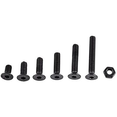Walfront M3 Kit de 250pcs Assortiment Vis Boulon Douille Hexagonale Tête Fraisée Plate/Bombée/Cylindrique Six Pans Creux en Acier d'Alliage avec Ecrous, M3 x 6/8/10/12/16/20mm (C: Tête Plate) - Publicité Walfront M3 Kit de 250pcs Assortiment Vis Boulon Douille Hexagonale Tête Fraisée Plate/Bombée/Cylindrique Six Pans Creux en Acier d'Alliage avec Ecrous, M3 x 6/8/10/12/16/20mm (C: Tête Plate) - Publicité