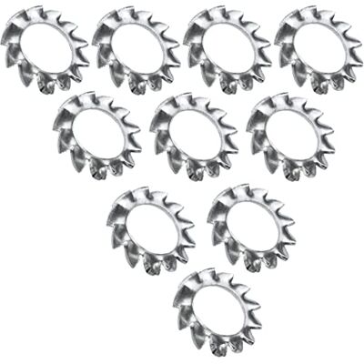 AERZETIX Lot de 10 Rondelles Éventail à Dentures Extérieures M6 en Acier Inoxydable A2 DIN 6798 Rondelles de Blocage - Publicité AERZETIX Lot de 10 Rondelles Éventail à Dentures Extérieures M6 en Acier Inoxydable A2 DIN 6798 Rondelles de Blocage - Publicité