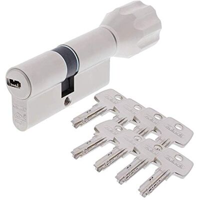 ABUS EC550 Profil-Cylindre à bouton Longueur Z30/K30mm avec 8 Clés - Publicité ABUS EC550 Profil-Cylindre à bouton Longueur Z30/K30mm avec 8 Clés - Publicité