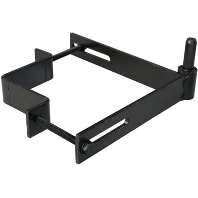 Alberts 306571 Gond d'angle collier réglable à serrer noir diamètre du gond Ø14 mm platines 190 x 190 mm - Publicité Alberts 306571 Gond d'angle collier réglable à serrer noir diamètre du gond Ø14 mm platines 190 x 190 mm - Publicité