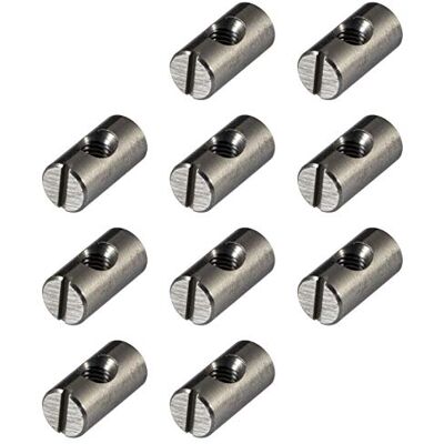 Gedotec Lot de 20 boulons transversaux M6 centraux pour meubles avec filetage H10424 10 x 20 mm Acier nu Écrous ronds à visser Raccords à vis - Publicité Gedotec Lot de 20 boulons transversaux M6 centraux pour meubles avec filetage H10424 10 x 20 mm Acier nu Écrous ronds à visser Raccords à vis - Publicité