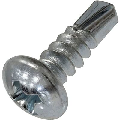 AERZETIX C44718 lot de 100 Vis à tôle autoperceuse à tête cylindrique bombée Ø4.2x13mm DIN 7504 N en acier zingué à empreinte ph cruciforme couleur : argent - Publicité AERZETIX C44718 lot de 100 Vis à tôle autoperceuse à tête cylindrique bombée Ø4.2x13mm DIN 7504 N en acier zingué à empreinte ph cruciforme couleur : argent - Publicité