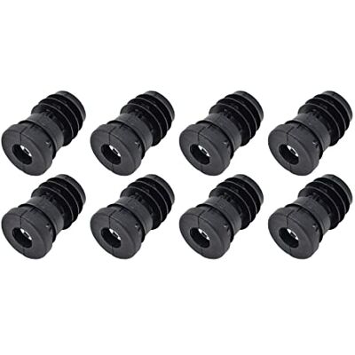 Design61 Lot de 8 bouchons filetés pour tube rond avec écrou métallique inséré Ø 25 mm 1,5-2 mm avec filetage intérieur M10. Noir - Publicité Design61 Lot de 8 bouchons filetés pour tube rond avec écrou métallique inséré Ø 25 mm 1,5-2 mm avec filetage intérieur M10. Noir - Publicité