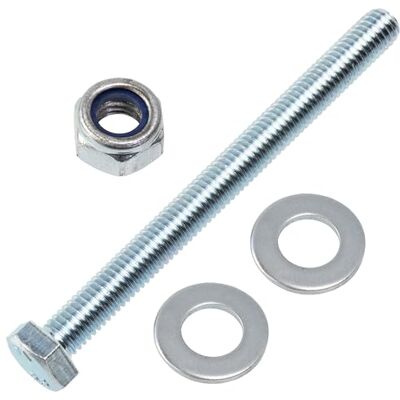 AERZETIX Kit de 10 boulons M8x90 mm à tête hexagonale + 20 rondelles + 10 écrous autobloquants hexagonaux M8 pour assemblage bricolage et fixation légère en acier - Publicité AERZETIX Kit de 10 boulons M8x90 mm à tête hexagonale + 20 rondelles + 10 écrous autobloquants hexagonaux M8 pour assemblage bricolage et fixation légère en acier - Publicité