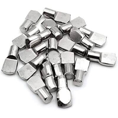 Design61 Lot de 20 supports d'étagère en acier nickelé 7 mm - Publicité Design61 Lot de 20 supports d'étagère en acier nickelé 7 mm - Publicité