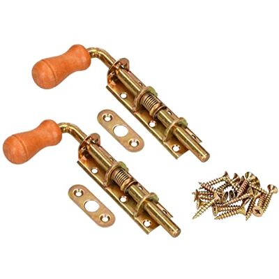 KOTARBAU - Lot de 2 verrous à ressort - 150 mm - Cadenas - Publicité KOTARBAU - Lot de 2 verrous à ressort - 150 mm - Cadenas - Publicité