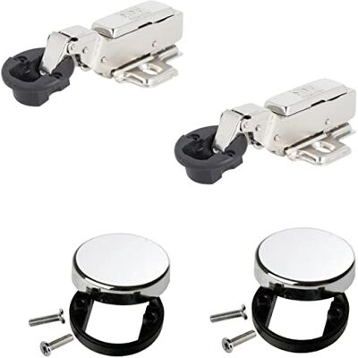Gedotec Charnière de porte en verre Butée intérieure pour portes en verre SOFTSTAR 1 kit 2 charnières de porte avec Softclose intégré & cache Charnière de meuble avec plaque de montage chromée - Publicité Gedotec Charnière de porte en verre Butée intérieure pour portes en verre SOFTSTAR 1 kit 2 charnières de porte avec Softclose intégré & cache Charnière de meuble avec plaque de montage chromée - Publicité