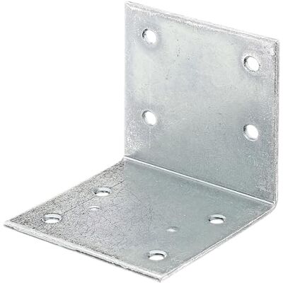 Alberts 847593 Équerre large galvanisé Sendzimir 60 x 60 x 60 mm kit de 100 - Publicité Alberts 847593 Équerre large galvanisé Sendzimir 60 x 60 x 60 mm kit de 100 - Publicité