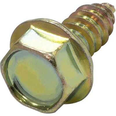 AERZETIX C73093 Lot de 50 Vis à tôle métaux autotaraudeuses Ø6.3x16 mm à collerette embase à tête hexagonale 6 pans DIN7976 en acier au carbone couleur jaune - Publicité AERZETIX C73093 Lot de 50 Vis à tôle métaux autotaraudeuses Ø6.3x16 mm à collerette embase à tête hexagonale 6 pans DIN7976 en acier au carbone couleur jaune - Publicité