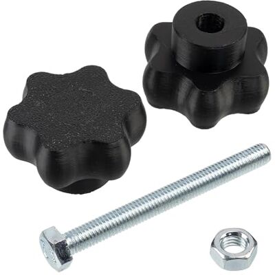 AERZETIX Kit de 8 boutons molettes poignées de serrage M8 en forme d'étoile en plastique noir + 4 vis M8x80 mm à 6 pans et 4 écrous M8 hexagonaux plage de serrage maximale 42 mm - Publicité AERZETIX Kit de 8 boutons molettes poignées de serrage M8 en forme d'étoile en plastique noir + 4 vis M8x80 mm à 6 pans et 4 écrous M8 hexagonaux plage de serrage maximale 42 mm - Publicité