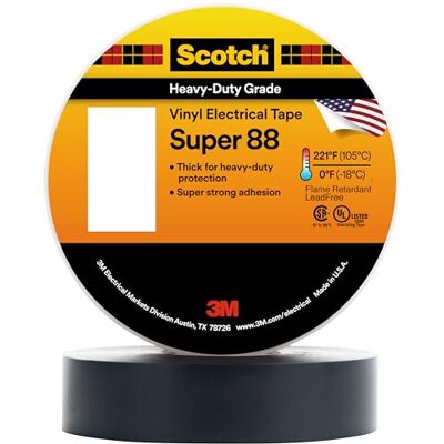 3M SUPER88-38X33 Ruban isolant Scotch® noir (L x l) 33 m x 38 mm 1 pc(s) - Publicité 3M SUPER88-38X33 Ruban isolant Scotch® noir (L x l) 33 m x 38 mm 1 pc(s) - Publicité
